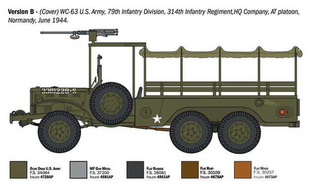 Kit de modelo militar 96230 - Dodge WC62 1 1/2t 6x6 Camión (1:35)