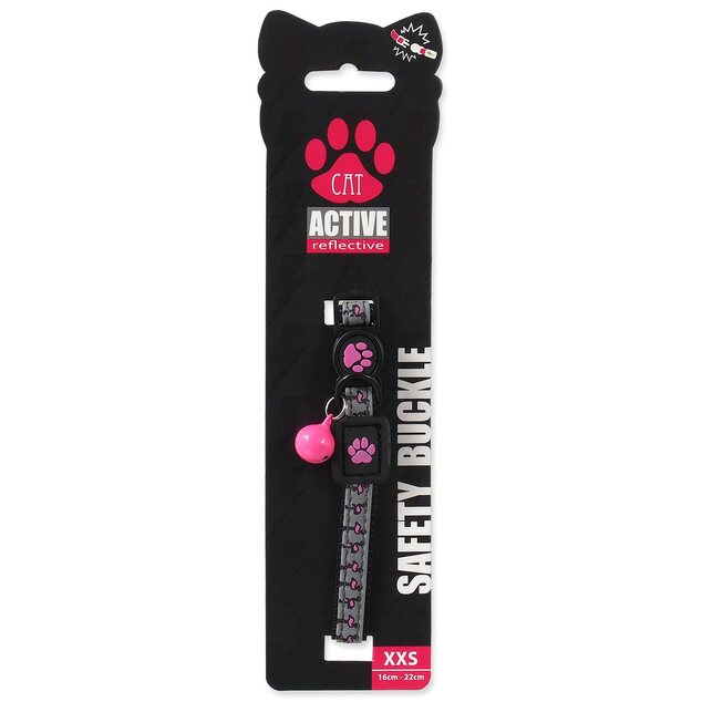 Obojok Active Cat Reflective XXS ružový 1x16-22cm