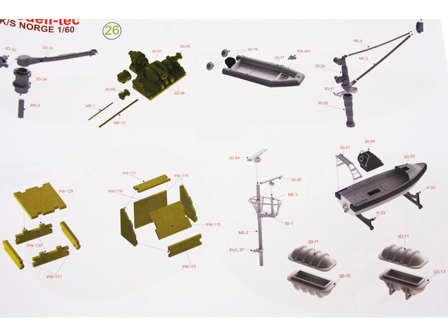 Modell-Tec Kongespiet Norge 1:60 kit