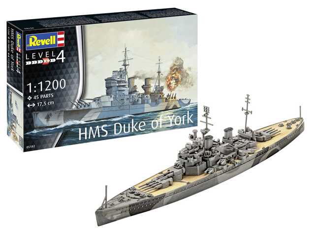 Plastikmodellbausatz Schiff 05182 - HMS Duke of York (1:1200)