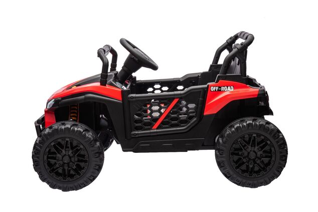 Elektrické autíčko UTV Small 12V, červené, Pohon zadných kolies, 12V batéria