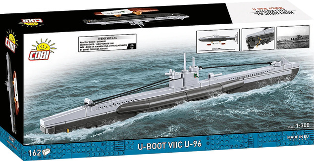 Cobi 4857 II WW Nemecká ponorka U-Boot VIIC U-96, 1:300, 162 k