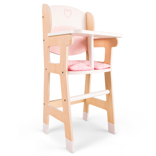 New Classic Toys Holzpuppenhochstuhl mit Kissen