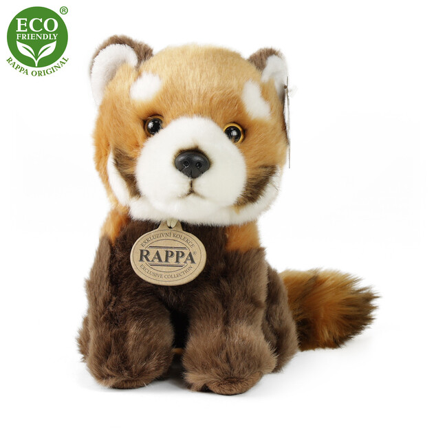 Plyšová panda červená sediaci 18 cm ECO-FRIENDLY