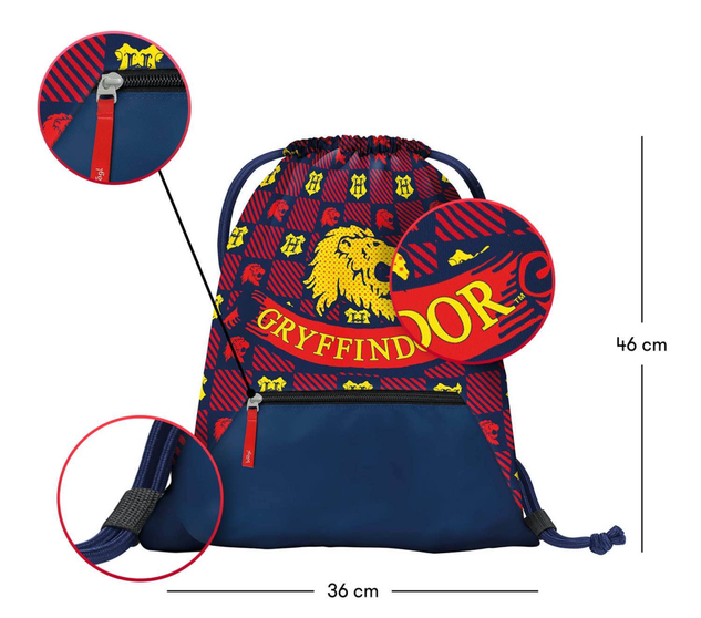BAAGL Tasche mit Reißverschlussfach Harry Potter Gryffindor
