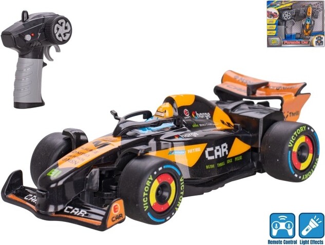 Roadstar R/C formula nero 13,5cm 2,4GHz piena funzione a batteria ricaricabile con luce