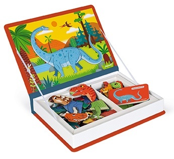 Janod Magnetibook Dinosaury Magnetická kniha pre deti