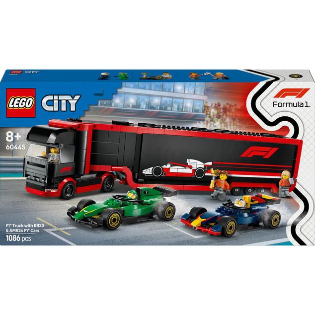 LEGO® City 60445 Kamión F1® s autami RB20 a AMR24 F1®