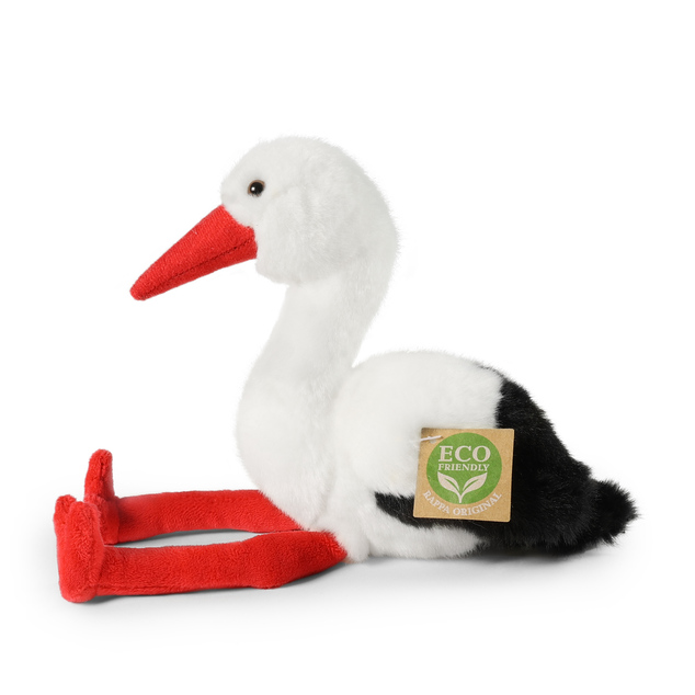 Plyšový čáp 20 cm ECO-FRIENDLY