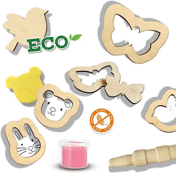 ECO modelína s dreveným príslušenstvom