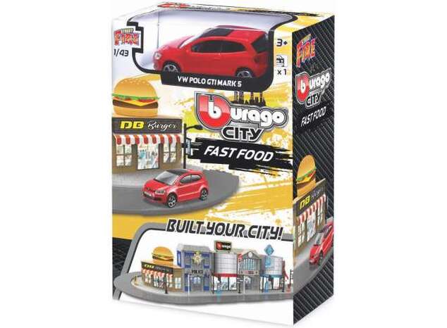 Bburago 1:43 Street Fire City Fast Food