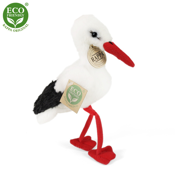 Plyšový bocian 15 cm ECO-FRIENDLY