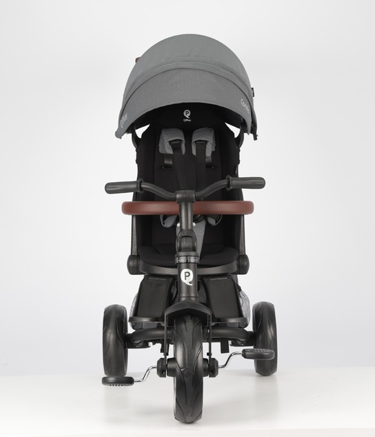 QPLAY Trojkolka Comfo Max Grey, 8 v 1, vek 10-72 mesiacov