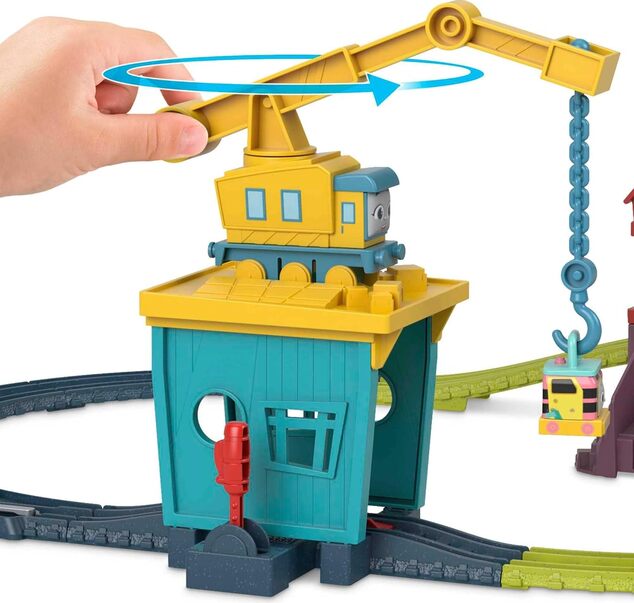 Mattel Fisher Price vláčikový set so žeriavom a motorovou mašinkou