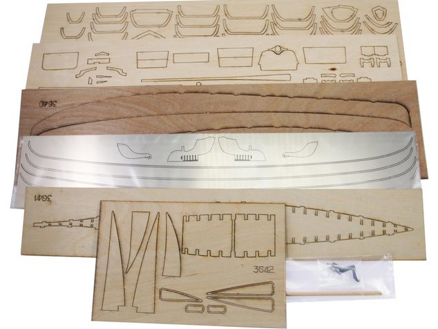 AMATI Benátska gondoliéra 1:22 kit