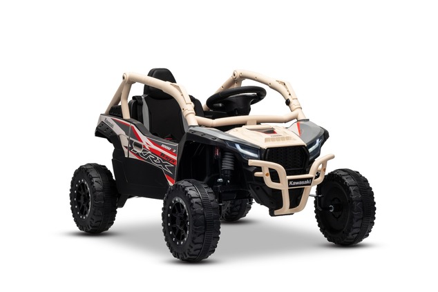 Elektrické autíčko Kawasaki TERYX KRX 1000 12V, khaki, jednomiestne, odpružená zadná nápra