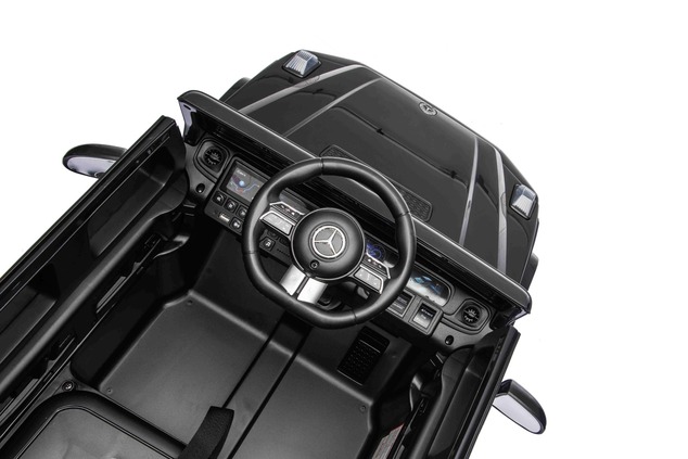 Auto elettrico Mercedes G580 12V, nero, telecomando 2,4 GHz, Bluetooth, USB