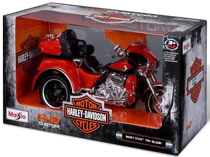 Maisto - H-D Trikes - 2021 CVO Tri Glide, metal oranžová, 1:12