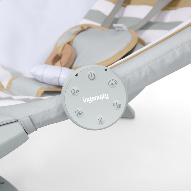 INGENUITY Transat avec balancement et vibration Bounce &amp; Sway – Pebble Shore™, 0m+