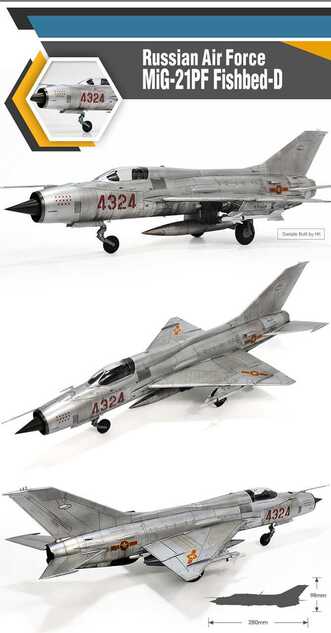 Model Kit avion 12320 - Rusko zračne snage MiG-21PF Fishbed-D (1:48)