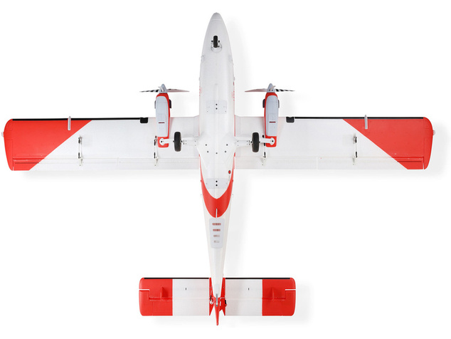 E-flite DHC-6 Twin Otter 1.4m AS3X+ SAFE Select BNF Basic, plaváky