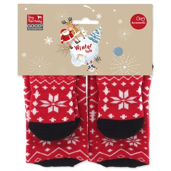 Ponožky Dog Fantasy Winter Tale Vianočné pre pána i maznáčika, 36cm a 11cm