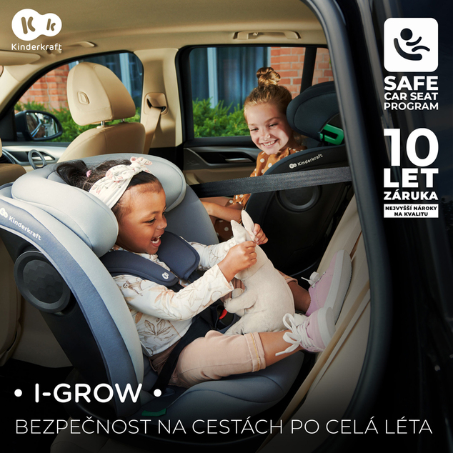 KINDERKRAFT Asiento de coche I-Grow I-size 40-150 cm Azul