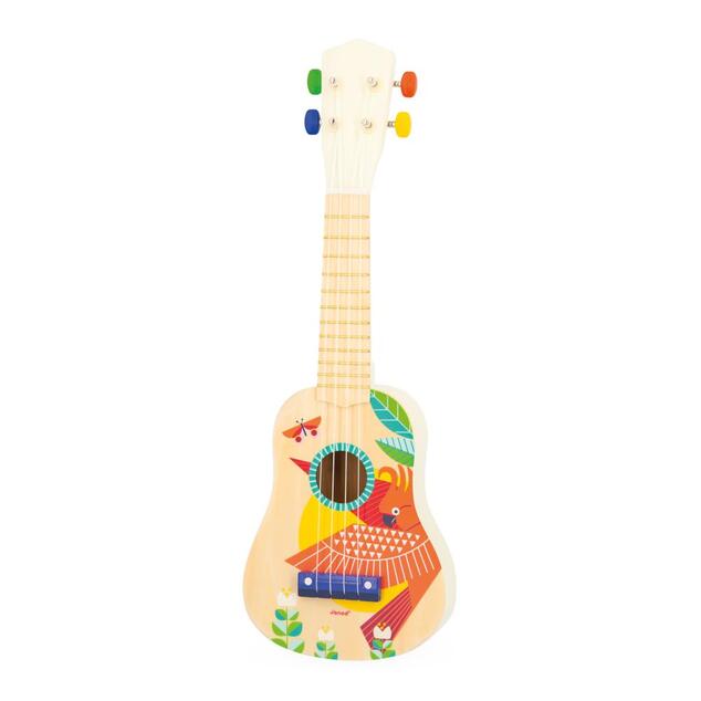 Janod Gioia Strumento musicale in legno per bambini Ukulele