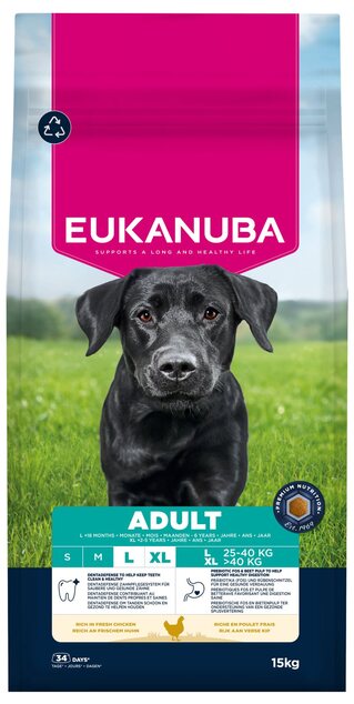 Krmivo EUKANUBA Adult Large rich in fresh chicken 15 kg