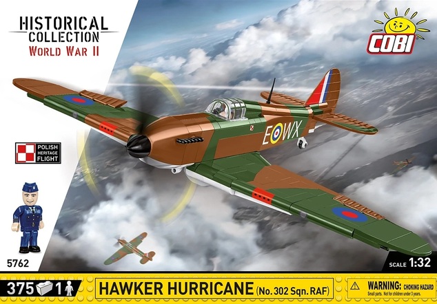 Cobi II WW Hawker Hurricane No 302 Sqn. RAF, 1:32, 373 k, 1 f