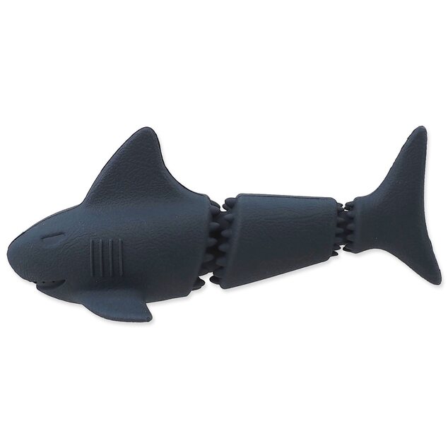 Spielzeug Dog Fantasy Sea Natural Toy Hai Gummi blau 18,5cm