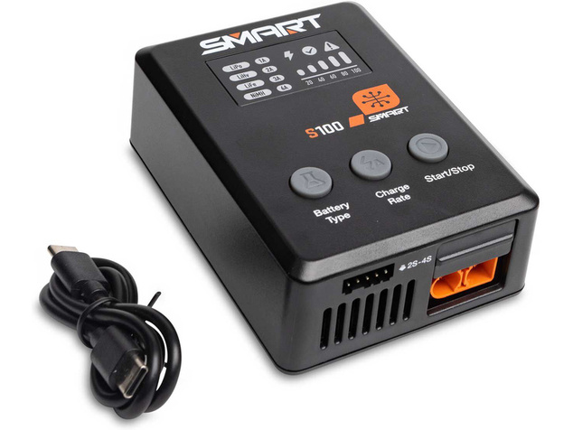 Spektrum Smart Powerstage G2 Car 3S 1300mAh IC2, nabíjač S100, zdroj 65W