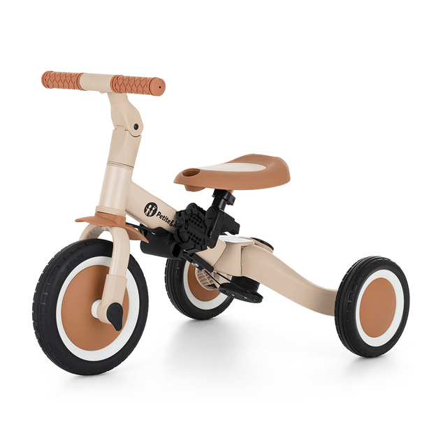 PETITE&amp;MARS Triciclo multifuncional 5 en 1 Turbo Plus Desert Sand