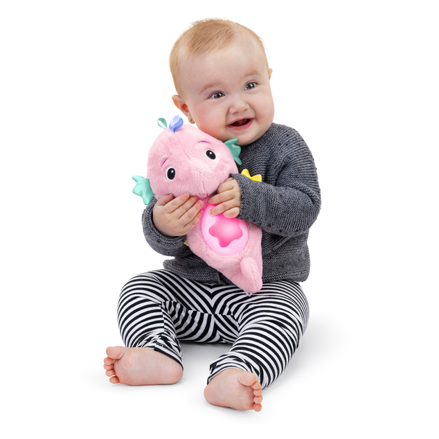 BABY EINSTEIN Hračka uklidňující se senzorem pláče - mořský koník růžový