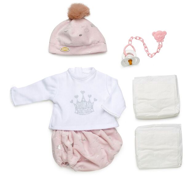 Guca 10072-149 abbigliamento per bambola bebè taglia 42–46 cm con accessori
