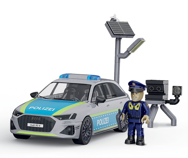 Cobi 24672 Audi RS4 Polizei, 1:35, 153 p, 1 f
