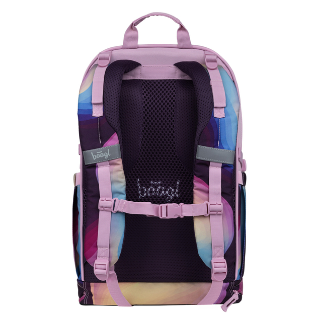 BAAGL SET 5 Cubic Lyra: Rucksack, Federmäppchen, Beutel, Bauchtasche, Notebookhülle GRS