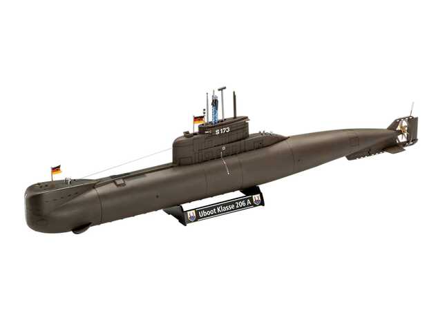 Plastikmodellbausatz U-Boot 05186 - 70 Jahre Bundeswehr: Wilhelm Bauer, Typ 206A, Klasse 2 (1:144