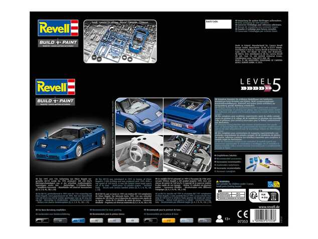 Műanyag ModelKit autó 07353 - Bugatti EB110 (1:24)