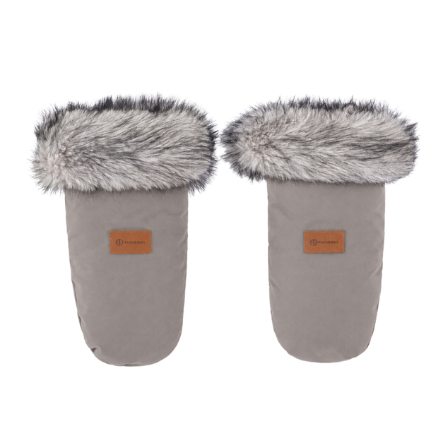 PETITE&amp;MARS Set zimska vreća Arctic 4u1 + rukavice za kolica Fjora Mocha Mousse