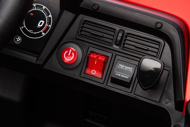 Elektrické autíčko UTV Small 12V, červené, Pohon zadných kolies, 12V batéria