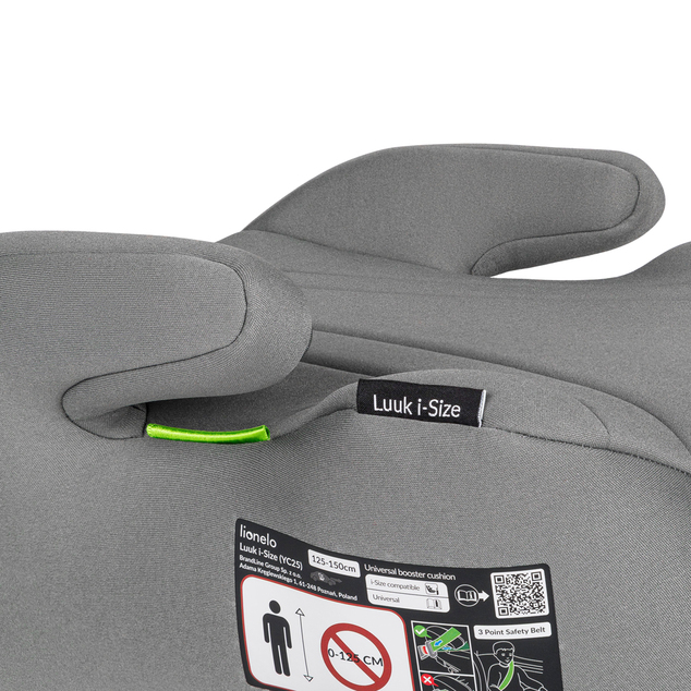 Lionelo Autosedačka Luuk i-Size (125-150 cm) Grey