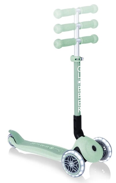 Globber kolobežka Junior Foldable lights Ecologic - Pistachio