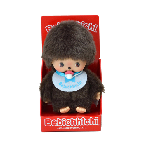 Monchhichi Bebiči chlapec s podbradníkom 15 cm