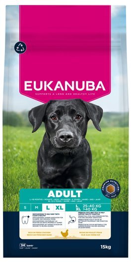 Krmivo EUKANUBA Adult Large rich in fresh chicken 15 kg
