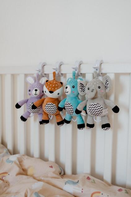 Zajačik babyted naťahovací plyš 30cm záves na postieľku/kočík