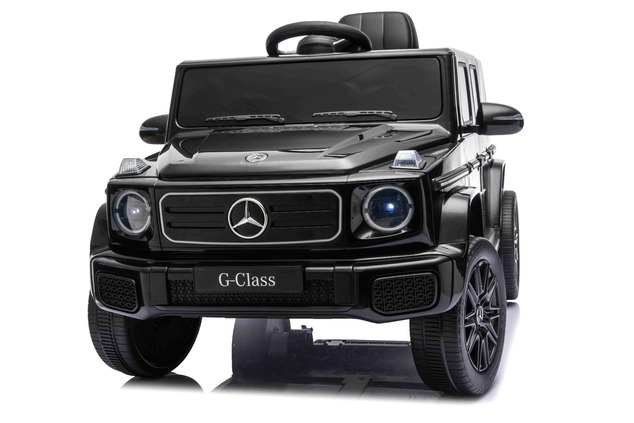 Auto elettrico Mercedes G580 12V, nero, telecomando 2,4 GHz, Bluetooth, USB