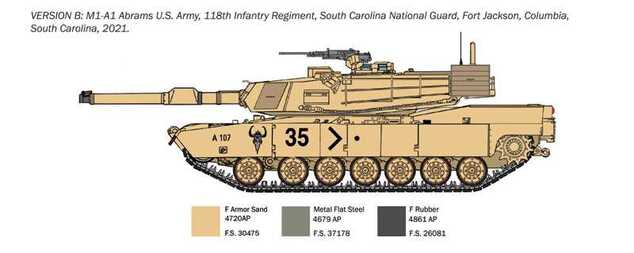 Model Kit War Thunder tank 35108 - M1A1 Abrams (1:35)