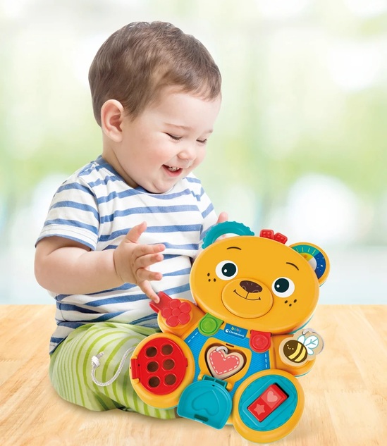 Clementoni - Montessori baby medvedík Busy