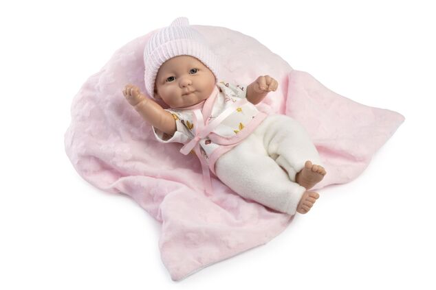 Guca 855 New Born dievčatko - realistická bábika  s celovinylovým telom - 25 cm